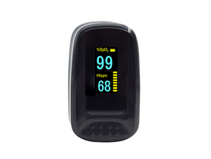 Finger clip pulse oximeter